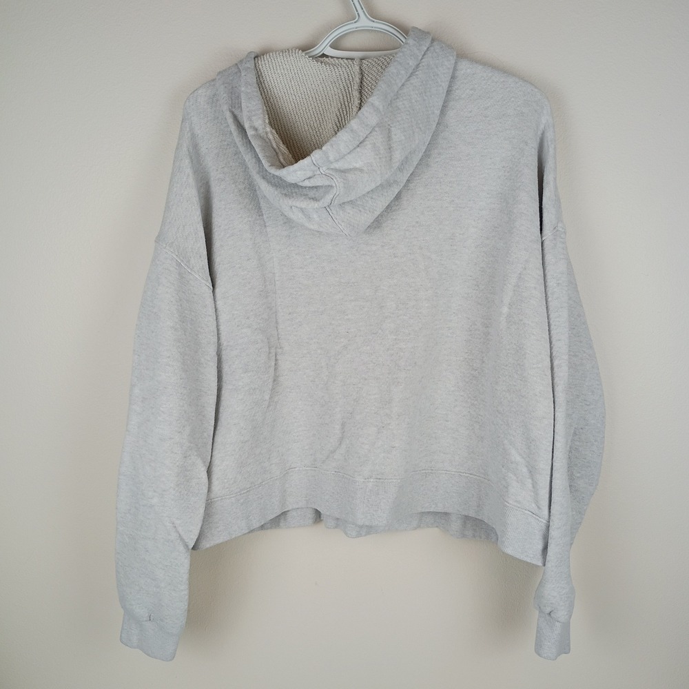 Madewell MWL Heather Grey Hoodie Sweatshirt Relaxed Fit 1X - Picture 3 of 8